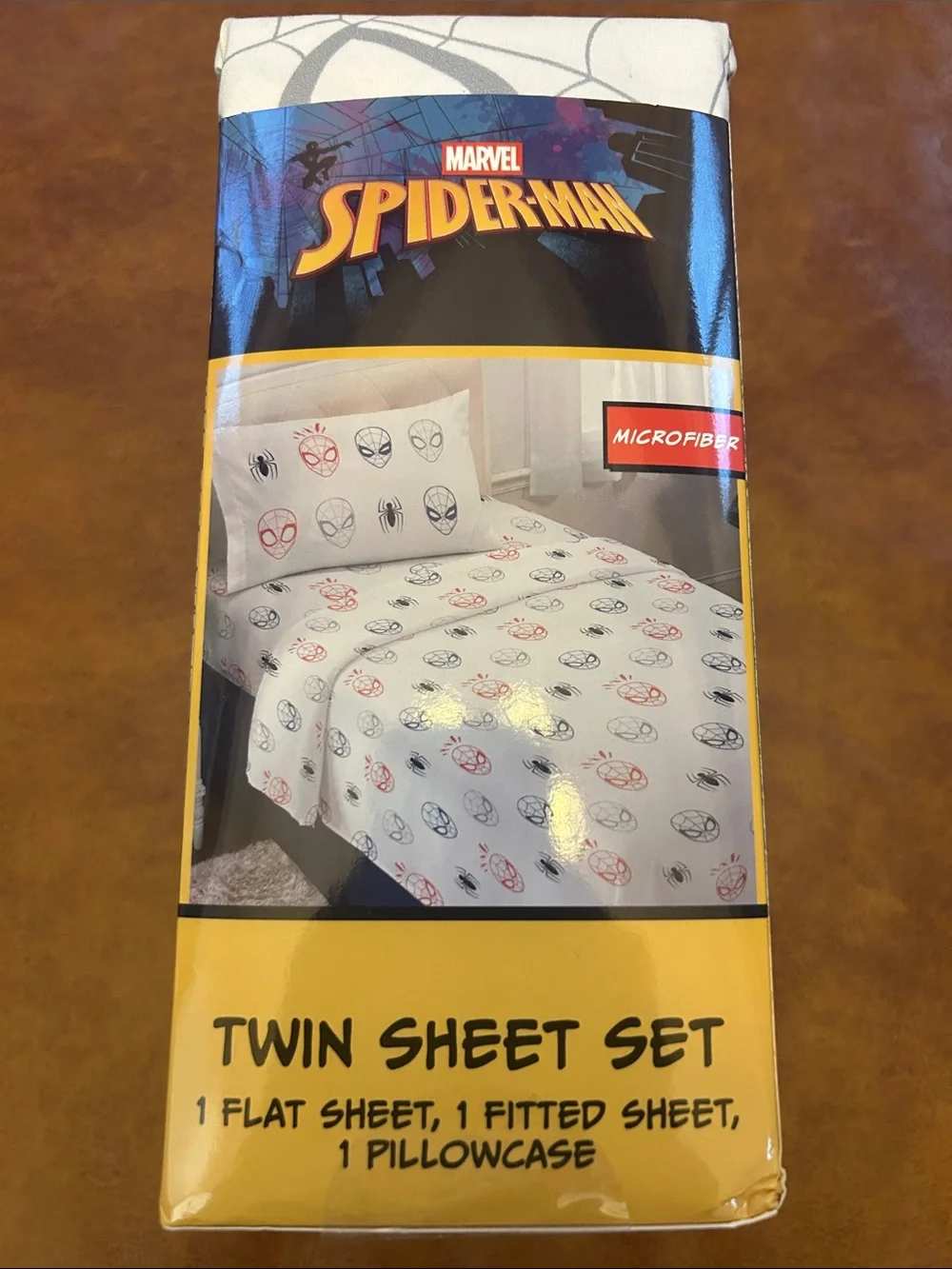 Marvel Spider-Man Twin Sheet Set - Red, Blue & Yellow